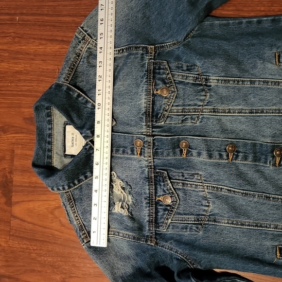 Forever 21 Jacket Denim Small - Picture 6 of 14
